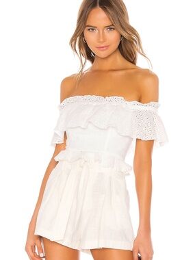 Majorelle - White Julianne Top